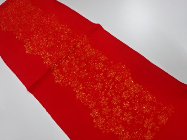 未使用品　正絹　縮緬地　帯揚げ